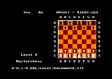 Masterchess (UK) (1987) [Mastertronic] screen shot game playing